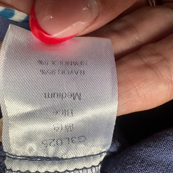 Women’s Casual Blue Button-Up Shirt - Picture 3 of 5